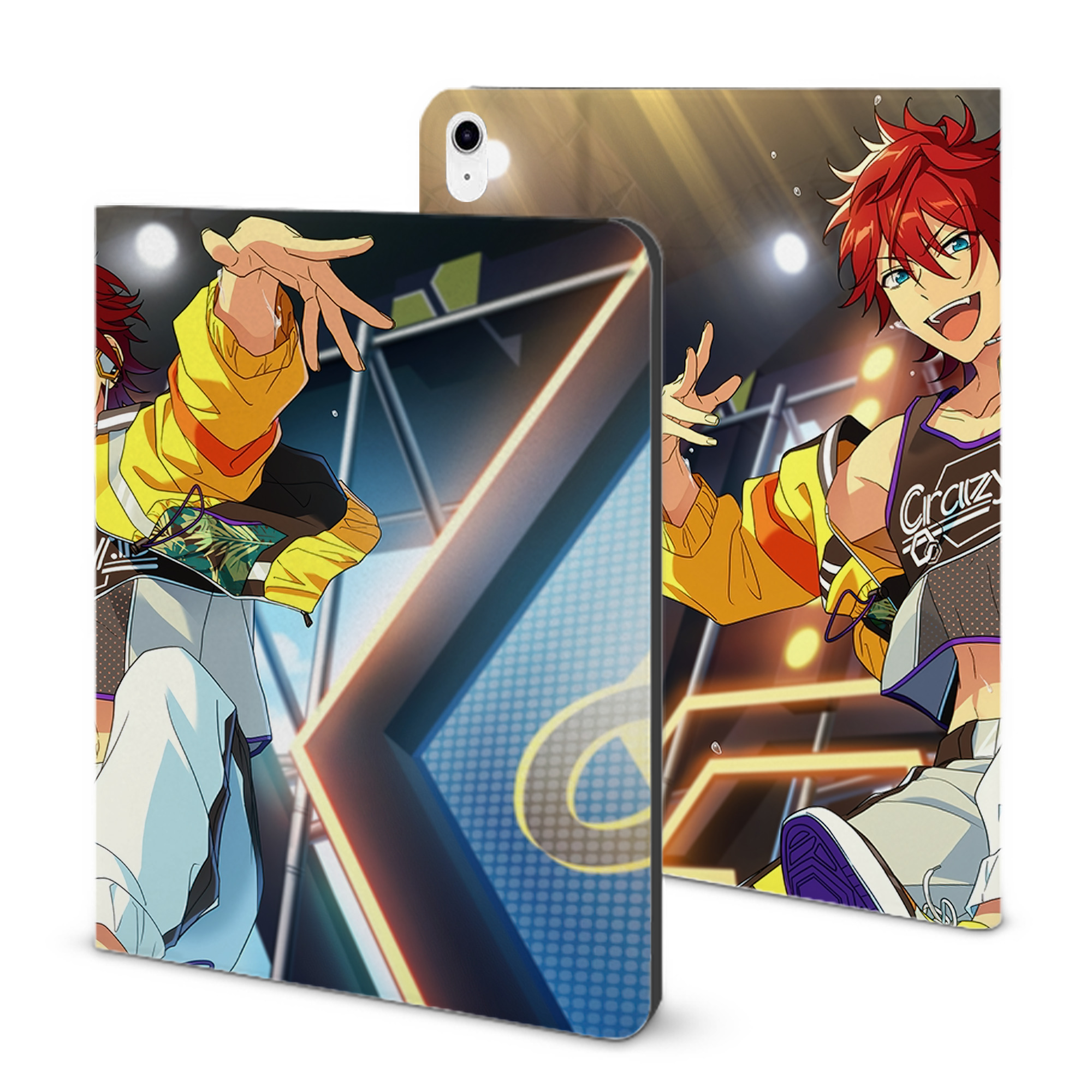 （画像用） あんさんぶるスターズ! Ensemble Stars IPad ケース ブック型 PUレザー TPU 耐衝撃 軽量 薄型 ペン収納なし 全面保護 IPad 各モデル対応